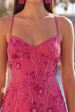 Abito corto di cocktail con spalline spaghetti con perline e albicocca bodycon paillettes