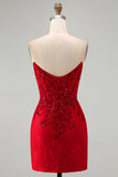 Corsetto corto di perline con corto bodycon spalline e pizzo