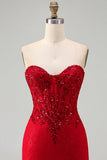 Corsetto corto di perline con corto bodycon spalline e pizzo