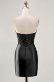 Scintillante Fucsia Corsetto Stretto Satin Abito da cocktail