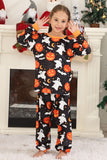 Set pigiama stampato zucca famiglia di Halloween