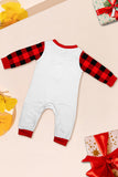 Nero Rosso Manica Lunga Pantaloni Plaid Pigiama Di Natale Set
