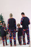 Navy Lights Albero Stampa Famiglia Matching Pigiami di Natale Set