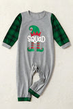 Grigio Verde Plaid Stampa Natale Famiglia Coordinato pajama Set