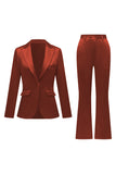 Grigio Rosa Risvolto A Punta Raso Slim Fit Abiti Da Donna