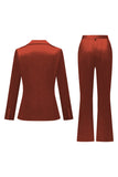 Grigio Rosa Risvolto A Punta Raso Slim Fit Abiti Da Donna