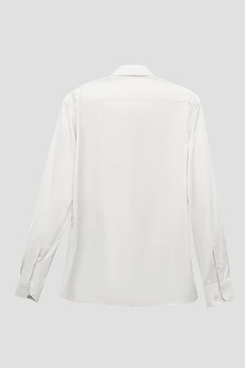 Camicia bianca uomo a maniche lunghe