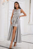 Carica l&#39;immagine nel visualizzatore di Gallery, Grigio Bodycon Party Dress Bodycon alto-basso