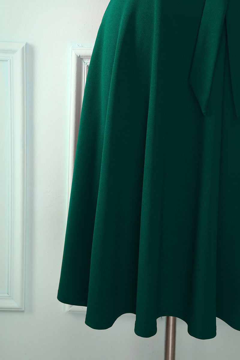 Carica l&#39;immagine nel visualizzatore di Gallery, Morbido abito verde scuro