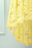 Carica l&#39;immagine nel visualizzatore di Gallery, Abito in pizzo giallo asimmetrico
