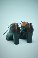 Tacchi chunky in pelle nera