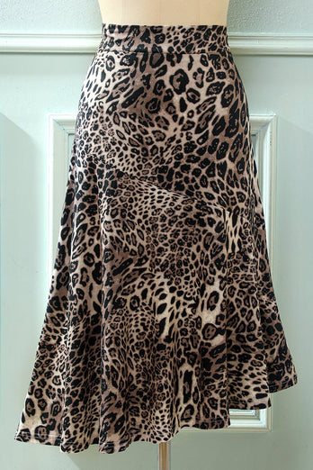 Gonna stampata leopardata