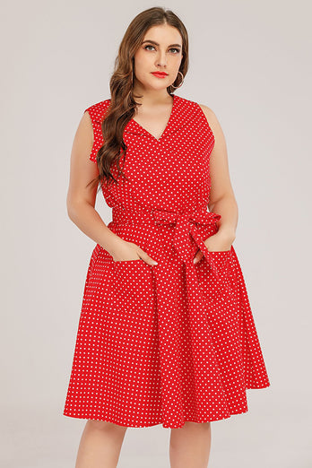 Abito Plus Size Red Swing