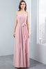 Carica l&#39;immagine nel visualizzatore di Gallery, Abito da damigella blush con Bowknot