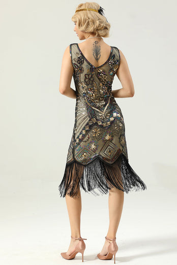 Abito Golden Fringe anni '20