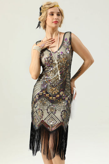 Abito Golden Fringe anni '20