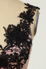 Carica l&#39;immagine nel visualizzatore di Gallery, Fodero V Neck Black Nud Knee Length Party Dress