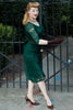 Carica l&#39;immagine nel visualizzatore di Gallery, Esclusivo abito longuette di pizzo verde