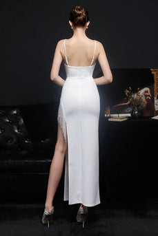 Sheath Sirena Spaghetti Straps Abito da festa