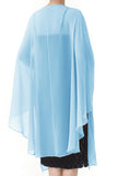 Sciarpe scialli in chiffon Wraps per abito da festa