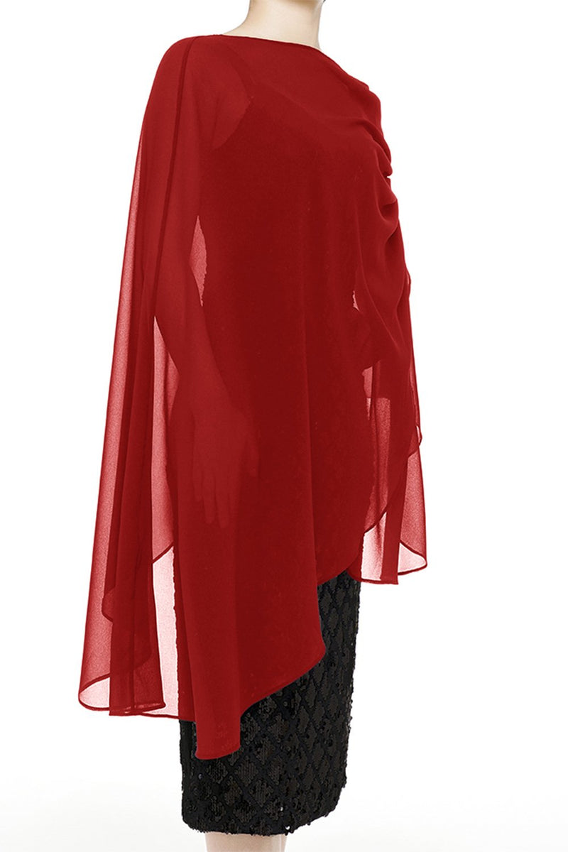 Carica l&#39;immagine nel visualizzatore di Gallery, Sciarpe scialli in chiffon Wraps per abito da festa