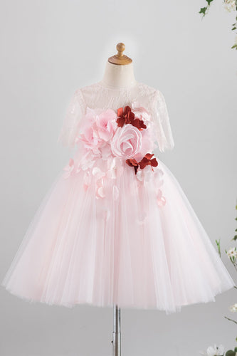Rosa Tulle Flower Girl Dress