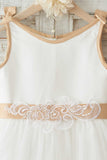 Ragazze Bianco Elizabeth Broderie Anglaise Abito