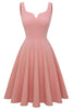 Carica l&#39;immagine nel visualizzatore di Gallery, Blush Solid Vintage Swing Dress