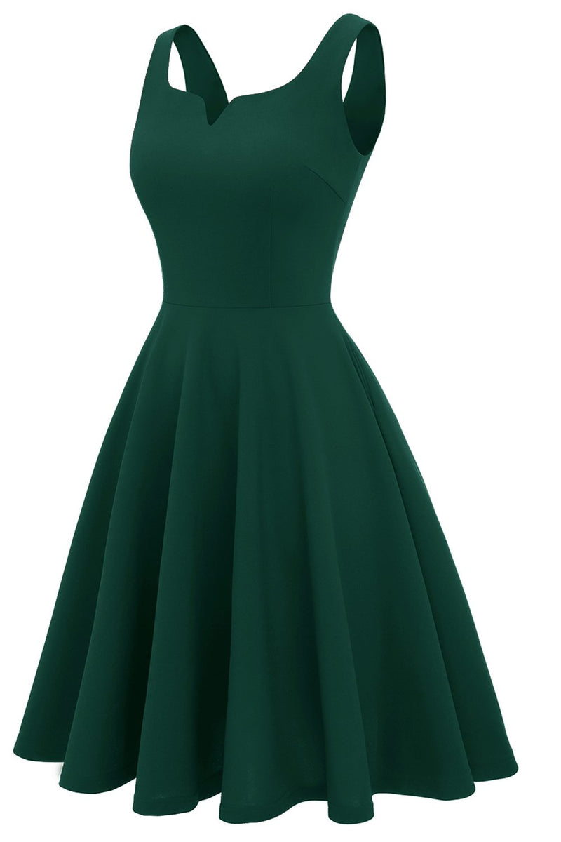 Carica l&#39;immagine nel visualizzatore di Gallery, Blush Solid Vintage Swing Dress