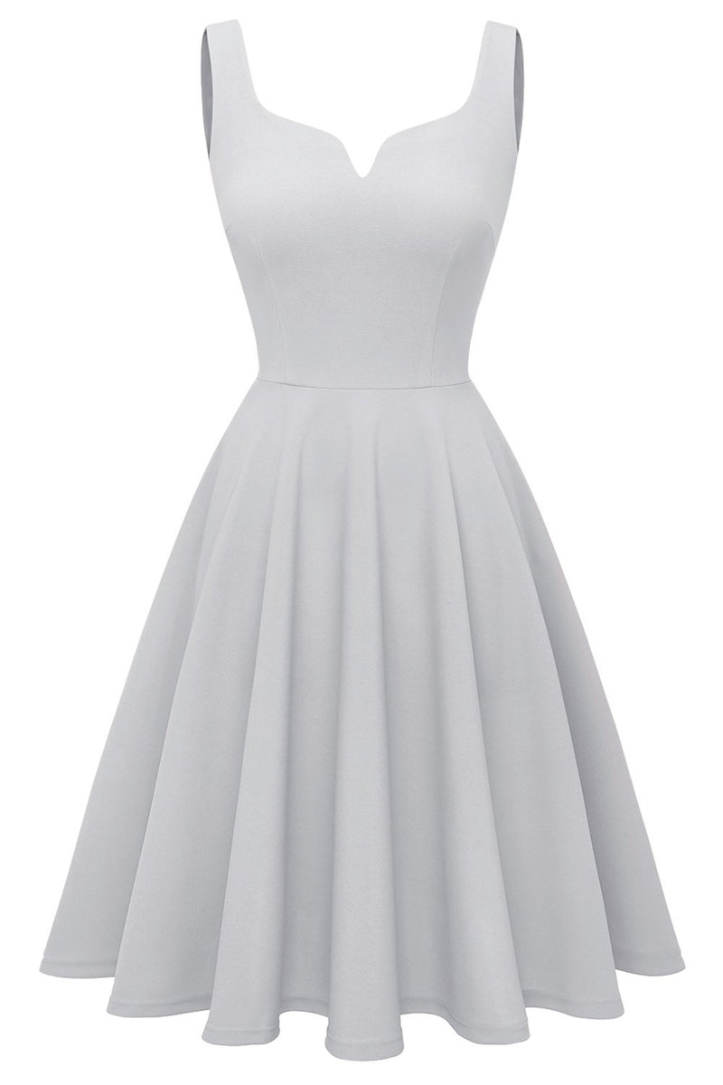 Carica l&#39;immagine nel visualizzatore di Gallery, Blush Solid Vintage Swing Dress