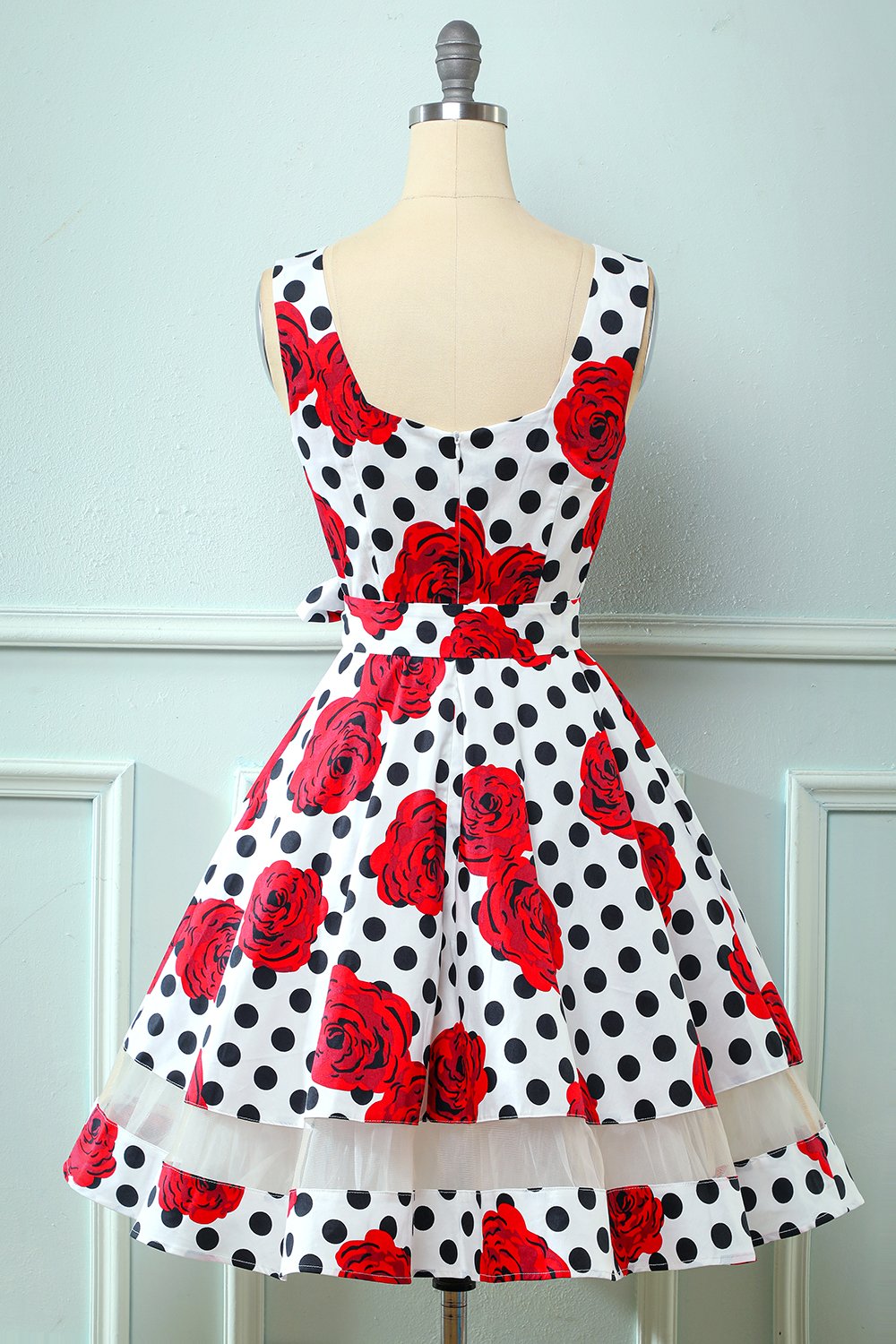 Abito vintage rosa anni '50