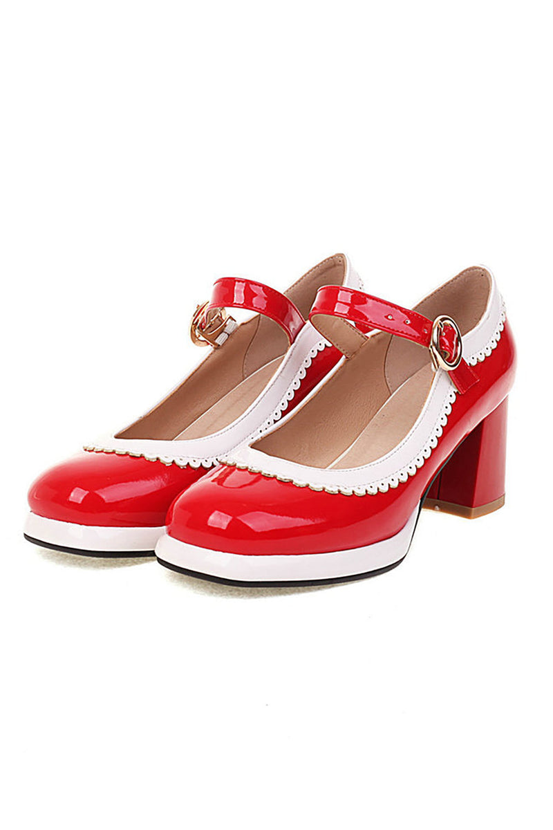 Carica l&#39;immagine nel visualizzatore di Gallery, Scarpe tote rotonde nere con cinturino regolabile