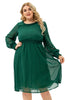 Carica l&#39;immagine nel visualizzatore di Gallery, Abito casual verde Plus Size