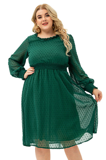 Abito casual verde Plus Size
