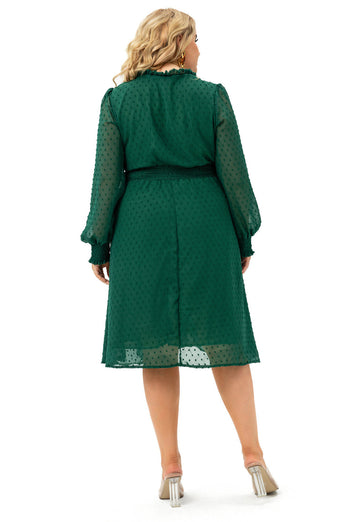 Abito casual verde Plus Size