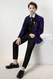 Set di abiti formali in 3 pezzi Sparkly Purple Sequins Bambino