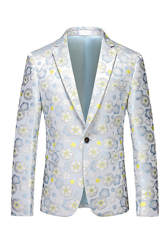 Giacca da ballo da uomo con risvolto jacquard dentellato