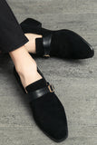 Scarpe da uomo Black Slip-On Monk