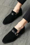 Scarpe da uomo Black Slip-On Monk