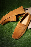 Marrone Suede Party Uomo Scarpe