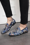 Scarpe da festa gialle Jacquard Slip-On Da uomo