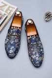 Scarpe da festa gialle Jacquard Slip-On Da uomo