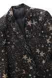 Black Stars Blazer Prom Uomo