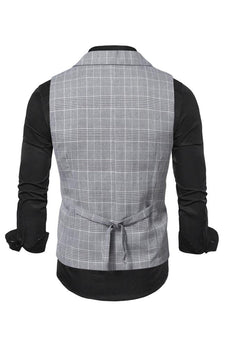 Lapel Collar Double Breasted Men's Casual Vest