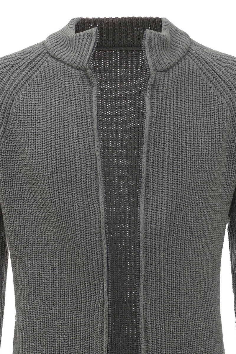 Carica l&#39;immagine nel visualizzatore di Gallery, Maglione uomo grigio full-zip