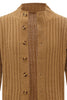 Carica l&#39;immagine nel visualizzatore di Gallery, Marrone scialle collo bottone maglione cardigan uomo