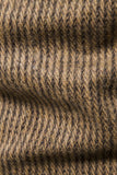 Khaki Tweed Un bottone Notched Lapel Blazer Uomo
