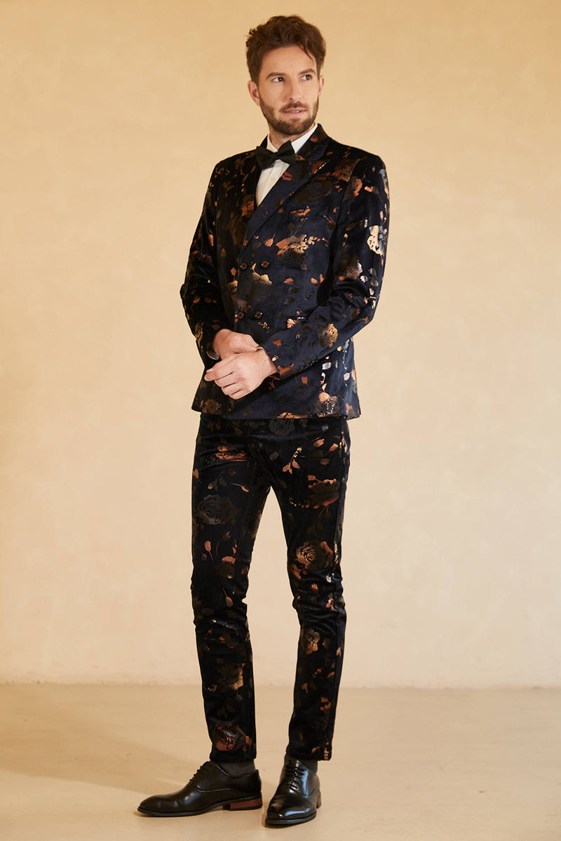 Spilla Da Bavero Con Fiore Di Rosa Sfumato Rosa, Boutonniere - Foto 13