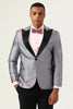 Carica l&#39;immagine nel visualizzatore di Gallery, Glitter Grey Peak Lapel Men&#39;s Prom Blazer