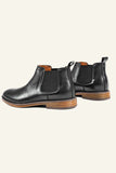 Round Toe High Top Casual British Vintage Leather Scarpe da uomo